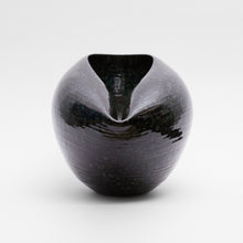 Black Large Black Cosmic Open Oval Form, Vessel N.106, Interior Sculpture, Objet D'Art
