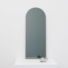 In Stock Arcus™ Arch shaped Black Tinted Contemporary Frameless Mirror with Floating Effect