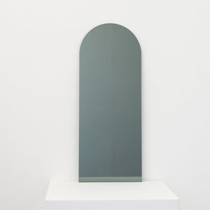 In Stock Arcus™ Arch shaped Black Tinted Contemporary Frameless Mirror with Floating Effect