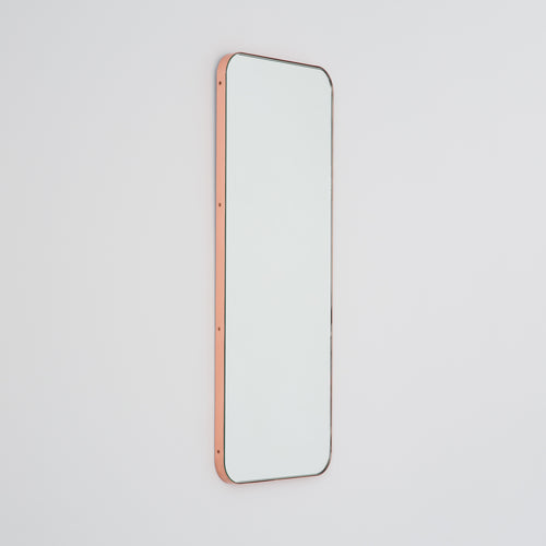 Bespoke Quadris™ Mirror Brushed Copper Brass Frame (914 x 406 x 18mm)