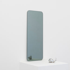 In Stock Quadris™ Rectangular Black Tinted Minimalist Frameless Mirror with Floating Effect
