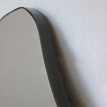 Freeform Organic Mirror with Handcrafted Bronze Patina Frame - C