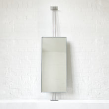 Countertop to Ceiling Illuminated Rectangular Mirror with Stainless Steel Frame