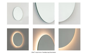Bespoke Orbis™ Mirror Standard Silver Tint Frameless Back Illumination (1219 x 6 x 30mm)