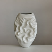 No. 126 Medium Large White Dehydrated Form, Unique Ceramic Sculpture Vessel