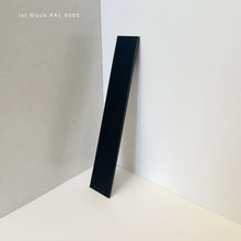 Modern Orbis™ Illuminated Ceiling Suspended Round Mirror with Black Frame