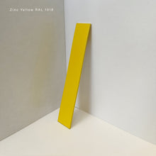Orbis™ Ceiling Hanging Suspended Round Mirror with a Modern Yellow Frame