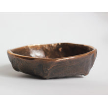 Rounded Handmade Cast Bronze Bowl Inspired by Wabi-Sabi, Vide-Poche