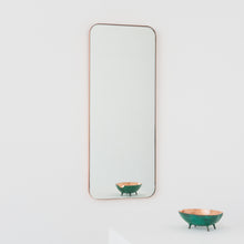 Quadris™ Rectangular Modern Customisable Mirror with a Copper Frame