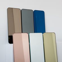 Quadris™ Rectangular Modern Mirror with a Black Frame