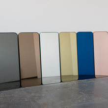 Quadris™ Rectangular Minimalist Mirror with a White Frame