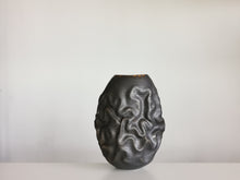 Black Dehydrated Form, Vase N.38, Interior Sculpture or Vessel, Objet D'Art