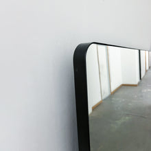 Quadris™ Rectangular Modern Mirror with a Black Frame
