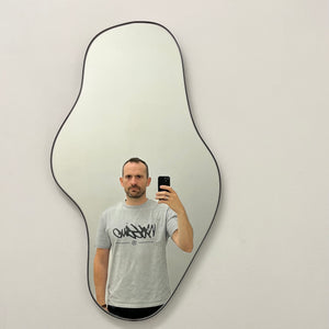 Bapa™ Irregular shaped Organic Mirror with a Bronze Patina Frame