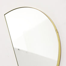 Luna™ Half Moon Art Deco Mirror with a Brass Frame