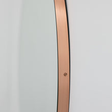 Quadris™ Rectangular Modern Customisable Mirror with a Copper Frame