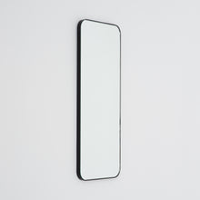 Quadris™ Rectangular Modern Mirror with a Black Frame
