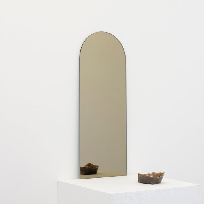 Arcus™ Bronze Tinted Contemporary Frameless Mirror