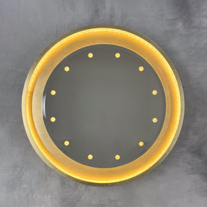 NEW Special edition Orbis™ Round Mirror with Brass Frame, Bevel and Bespoke Illumination