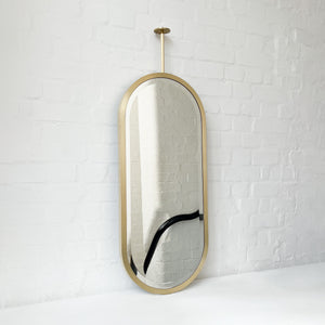 NEW Stunning Ceiling Suspended Contemporary Capsula™ Mirror with a Bevel