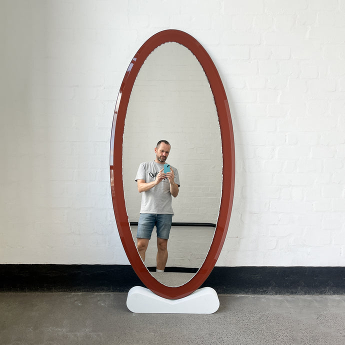 Stunning Bespoke Ovalis Mirror with Raw Edges