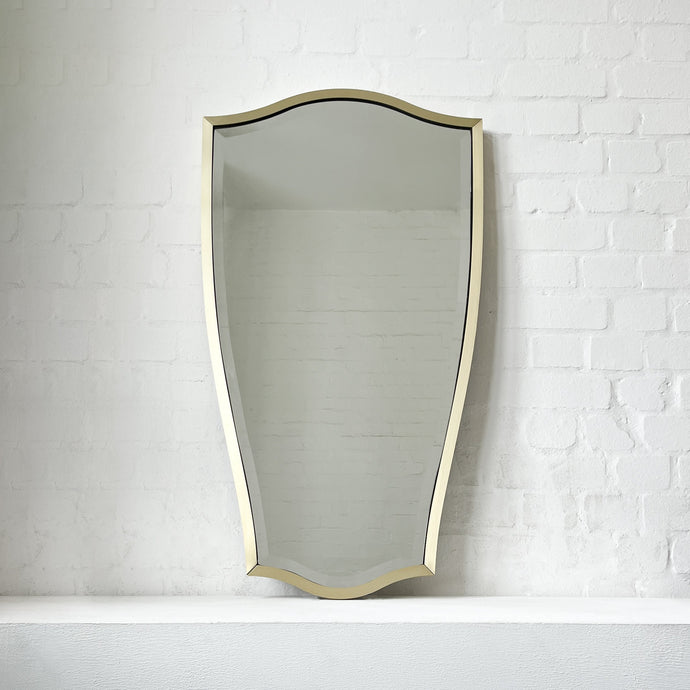 New Vintage N.7  Mirror with a Bevel and a Brass Full Frame
