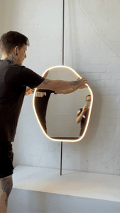 NEW Stunning Countertop-to-Ceiling Freeform Mirror
