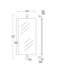 NEW Vorso™ Wall Attached Rotating Rectangular Mirror with Brushed Brass Backing