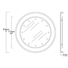 Special edition Orbis™ Round Mirror with Brass Frame, Bevel and Bespoke Illumination