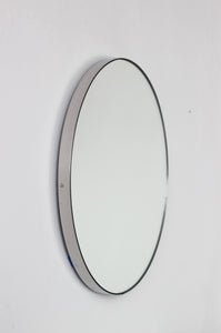 Orbis™ Round Minimalist Mirror with Stainless Steel Frame, Customisable