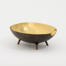 Set of three Brass Bowls with Bronze Patina Finish