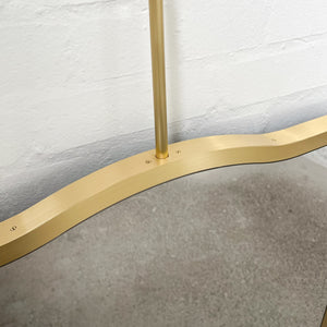 NEW Gio Ponti Inspired Ceiling Suspended Mirror with Brass Frame - Vintage Series Four