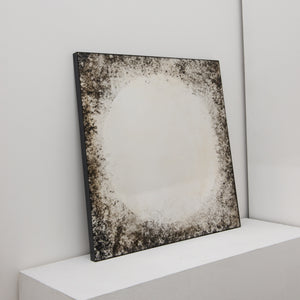 Horizon™ Antiqued and Finely Etched Illuminated Mirror with Blackened Metal Frame