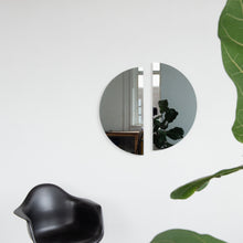 Set of 2 Luna™ Half-Moon Black Tinted Semi-circular Contemporary Frameless Mirrors