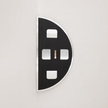 Luna™ Half Moon Semi-circular Black Tinted Frameless Modern Mirror