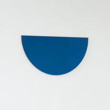 Luna™ Half-Moon Semi-circular Blue Tinted Contemporary Frameless Mirror