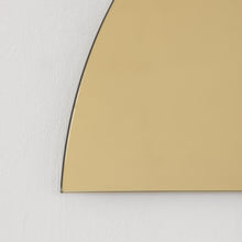 Luna™ Half Moon Semi-circular Gold Tinted Minimalist Frameless Mirror