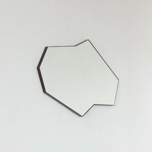 In Stock Octagon Bapa™ Irregular shaped Art Deco Mirror with a Bronze Patina Frame