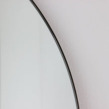 Arcus™ Arch shaped Overmantel Mirror with Contemporary Bronze Patina Frame