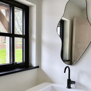 Bapa™ Irregular shaped Organic Mirror with a Bronze Patina Frame