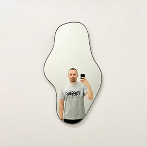 Bapa™ Irregular shaped Organic Mirror with a Bronze Patina Frame