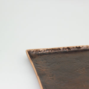 Handmade Cast Bronze Trinket Tray Inspired by Wabi-Sabi