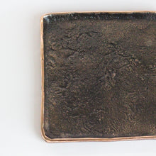 Small Handmade Cast Bronze Trinket Tray Inspired by Wabi-Sabi
