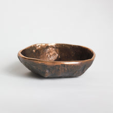 Rounded Handmade Cast Bronze Bowl Inspired by Wabi-Sabi, Vide-Poche