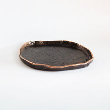 Rounded Handmade Cast Bronze Trinket Tray Inspired by Wabi-Sabi, videpoche
