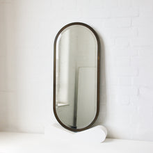 NEW Capsula™ Capsule Shape Bevelled Mirror with Bronze Patina Full Frame