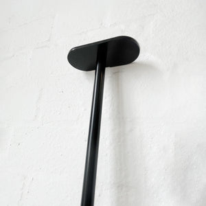 NEW Capsula™ Ceiling Suspended Illuminated Mirror with Contemporary Black Full Frame