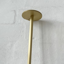 Ceiling Suspended Front Illuminated Oval Mirror, Brass Frame