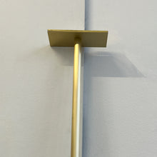 In Stock Orbis™ Ceiling Suspended Round Mirror with Brass Frame and Front Illumination