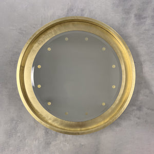 Special edition Orbis™ Round Mirror with Brass Frame, Bevel and Bespoke Illumination